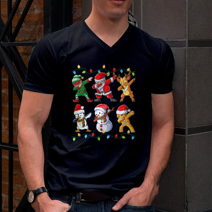 Dabbing Santa Elf Friends Christmas Boys Girls Men Xmas Dab T-Shirt - Christmas Unisex T-Shirt/Hoodie/Sweatshirt - ZON00