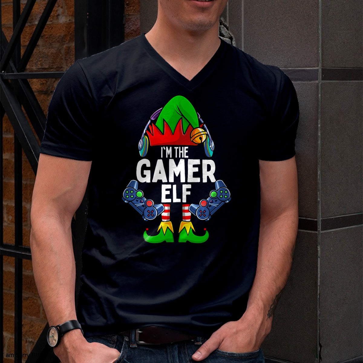 Gamer Elf Matching Family Christmas T-Shirt - Christmas Unisex T-Shirt/Hoodie/Sweatshirt - ZON00