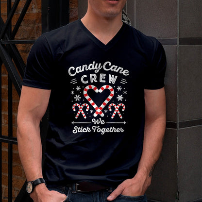 Christmas Candy Cane Heart Holiday Family Matching Pajama PJ T-Shirt - Christmas Unisex T-Shirt/Hoodie/Sweatshirt - ZON00
