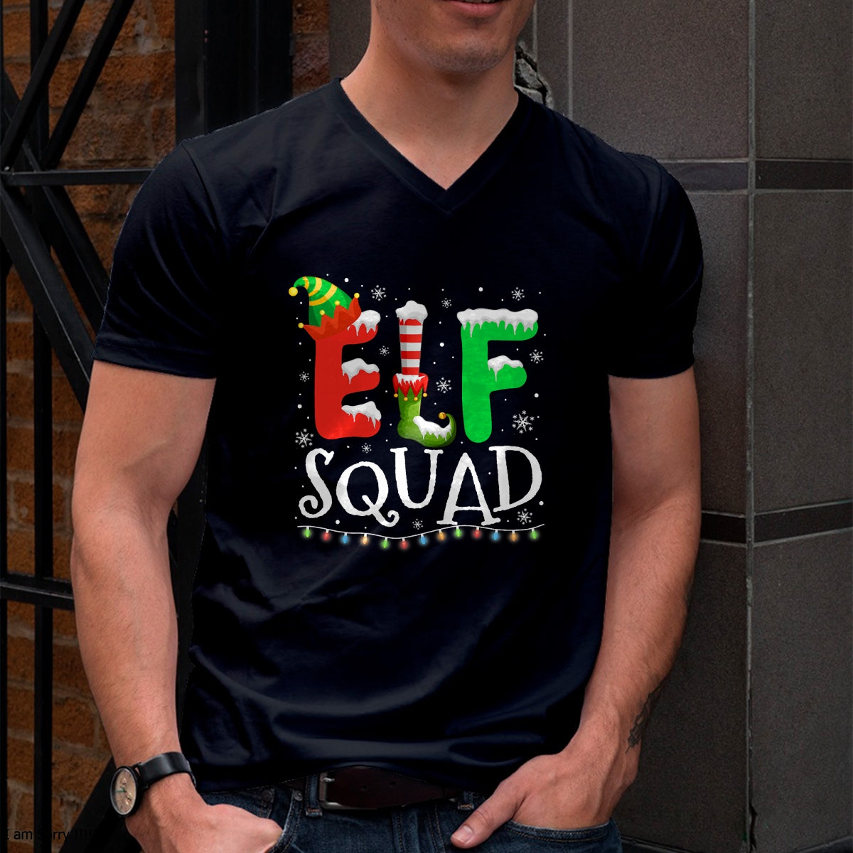 Elf Family Christmas Matching Pajamas Xmas Elf Squad T-Shirt - Christmas Unisex T-Shirt/Hoodie/Sweatshirt - ZON00