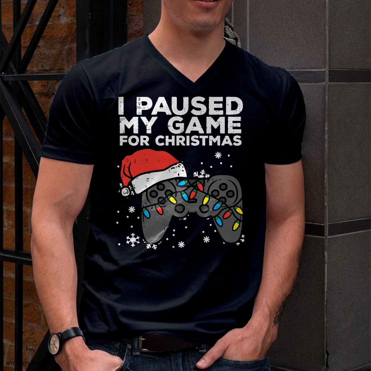 Paused My Game Christmas Gamer Xmas Men Boys Kids Youth Teen T-Shirt - Christmas Unisex T-Shirt/Hoodie/Sweatshirt - ZON00
