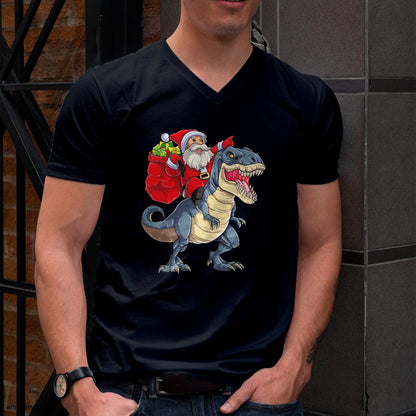 Dinosaur T rex Christmas Santa Boys Men Girls Xmas Squad T-Shirt - Christmas Unisex T-Shirt/Hoodie/Sweatshirt - ZON00