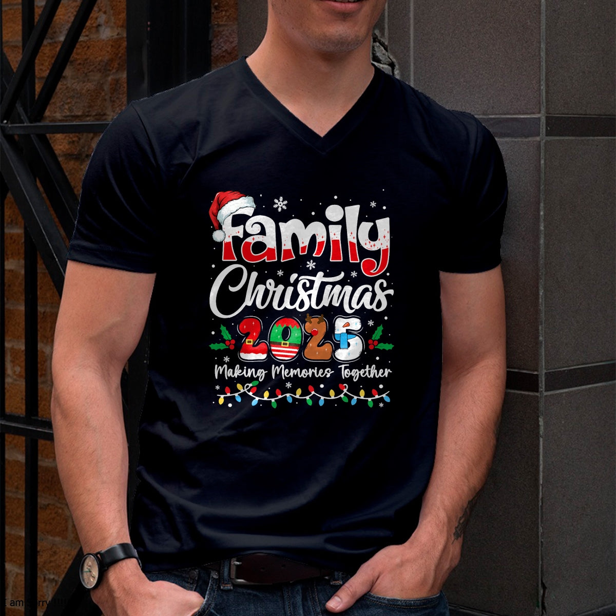 Family Christmas 2025 Matching Outfit Xmas Squad Santa T-Shirt - Christmas Unisex T-Shirt/Hoodie/Sweatshirt - ZON00