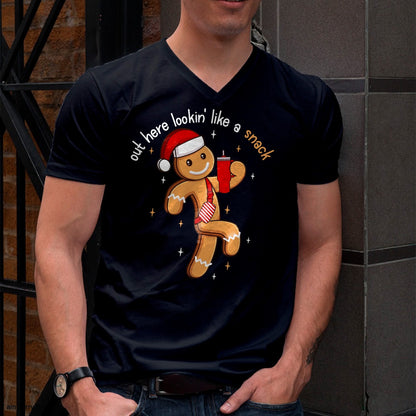 Out Here Looking Like A Snack Funny BouJee Xmas Gingerbread T-Shirt - Christmas Unisex T-Shirt/Hoodie/Sweatshirt - ZON00