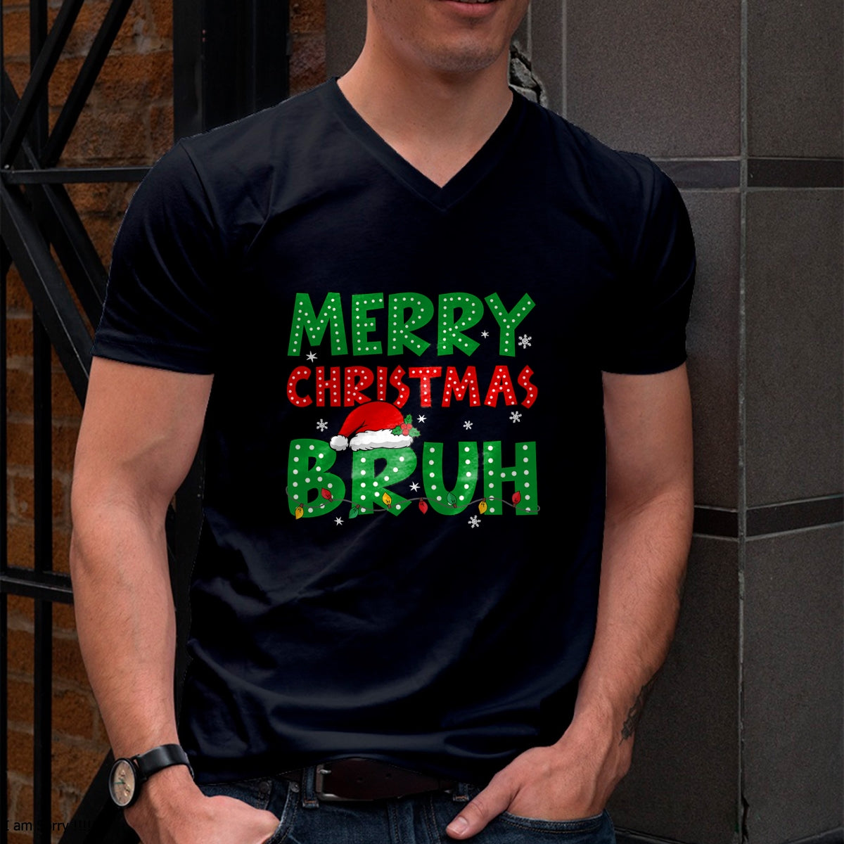 Bruh Meme Funny Saying Bro Greeting Teens Boys Men Christmas T-Shirt - Christmas Unisex T-Shirt/Hoodie/Sweatshirt - ZON00