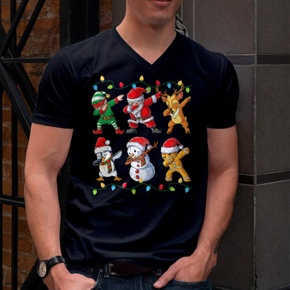 Dabbing Santa Elf Friends Christmas Boys Girls Men Xmas Dab T-Shirt - Christmas Unisex T-Shirt/Hoodie/Sweatshirt - ZON00