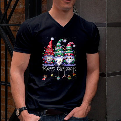 Cute Gnomes Merry Christmas Light Family Gnome Xmas Matching T-Shirt - Christmas Unisex T-Shirt/Hoodie/Sweatshirt - ZON00