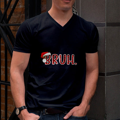 Bruh Funny Christmas Plaid Teens Boys Kids Xmas Pajamas T-Shirt - Christmas Unisex T-Shirt/Hoodie/Sweatshirt - ZON00