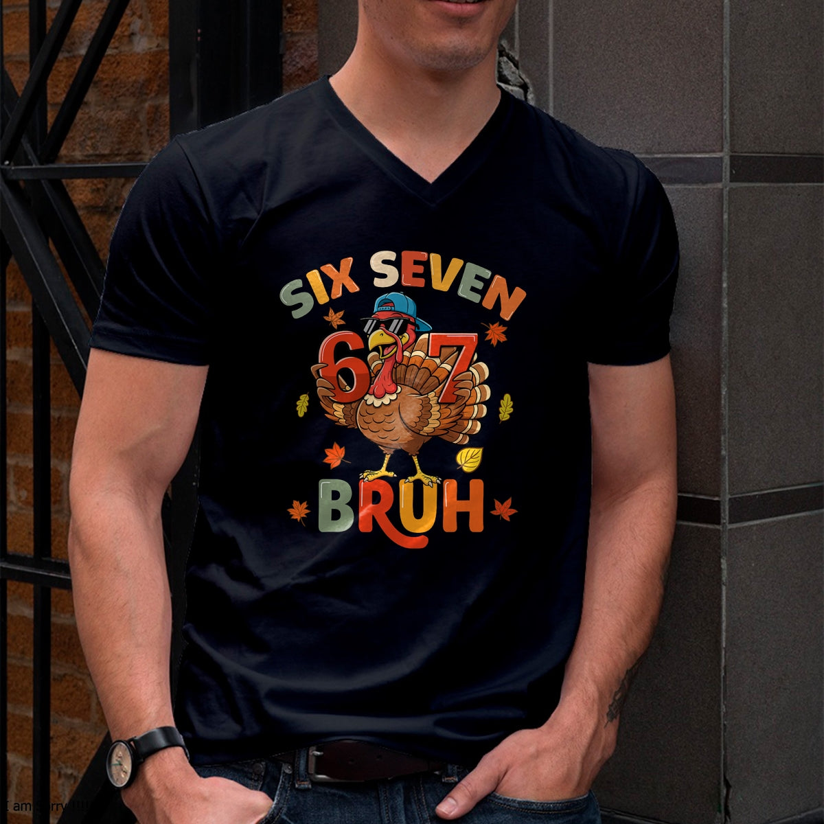 6 7 Thanksgiving Shirts Men Boys Funny Turkey Meme Six Seven T-Shirt - Christmas Unisex T-Shirt/Hoodie/Sweatshirt - ZON00