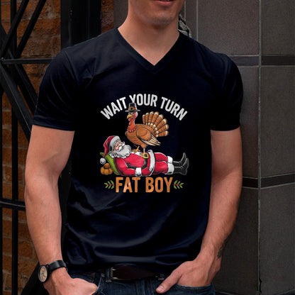Funny Thanksgiving Christmas Turkey vs Santa for Men Women T-Shirt - Christmas Unisex T-Shirt/Hoodie/Sweatshirt - ZON00