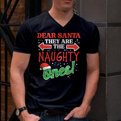 Dear Santa They Naughty Ones Christmas Xmas Men Women Kids T-Shirt - Christmas Unisex T-Shirt/Hoodie/Sweatshirt - ZON00