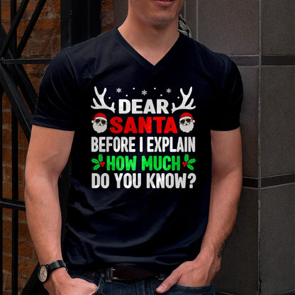 Funny Christmas Kids Adults Dear Santa I Can Explain T-Shirt - Christmas Unisex T-Shirt/Hoodie/Sweatshirt - ZON00