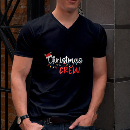Christmas Crew Xmas Lights Family Matching Pajamas Holiday T-Shirt - Christmas Unisex T-Shirt/Hoodie/Sweatshirt - ZON00