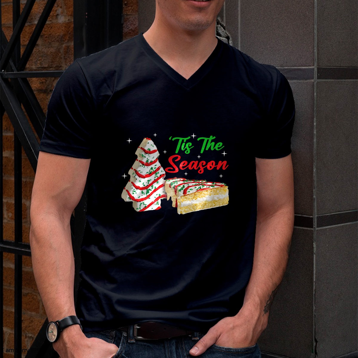 Funny Tis The Season Design Christmas Tree Cakes Debbie T-Shirt - Christmas Unisex T-Shirt/Hoodie/Sweatshirt - ZON00