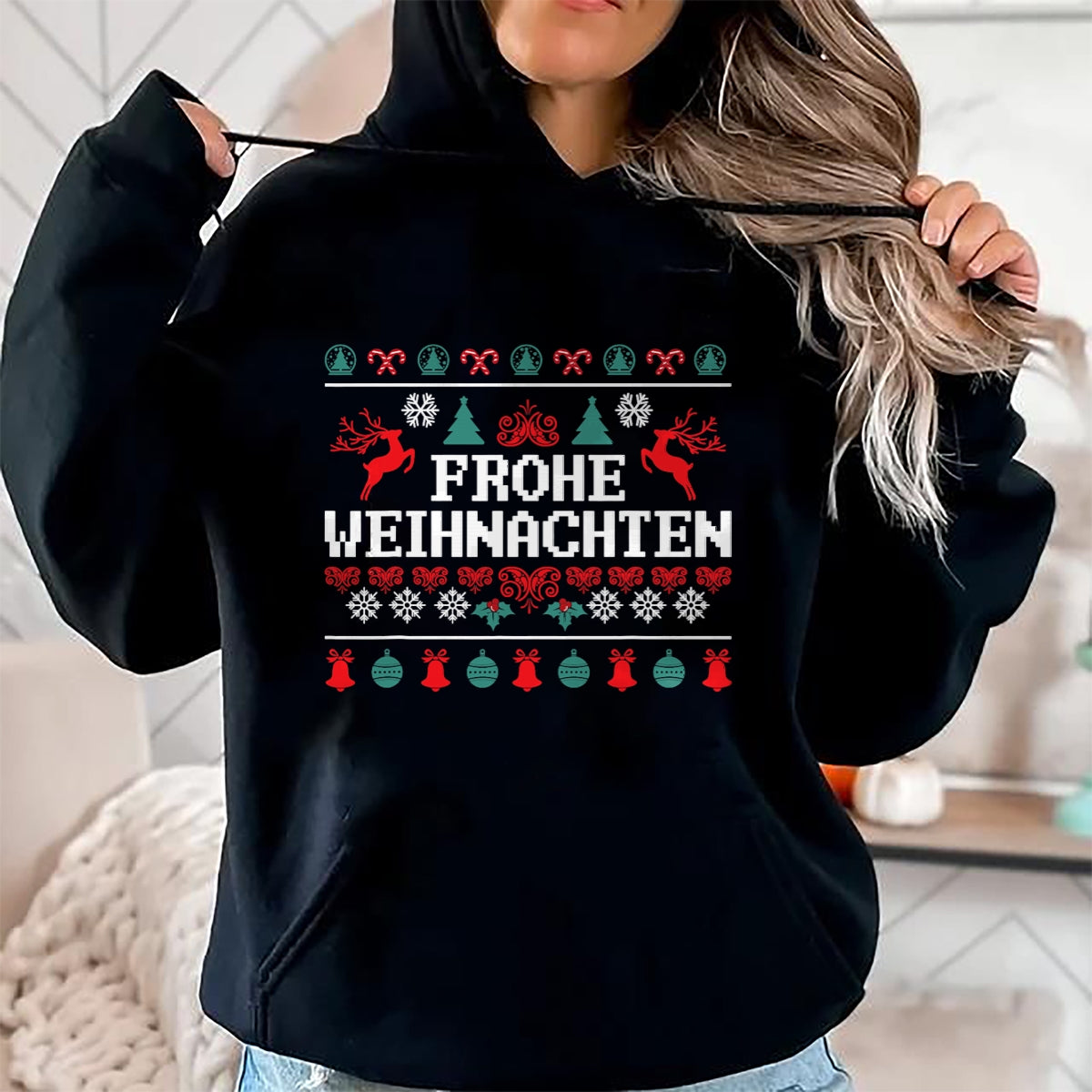 Frohe Weihnachten German Merry Christmas Holidays Germany T-Shirt - Christmas Unisex T-Shirt/Hoodie/Sweatshirt - ZON00