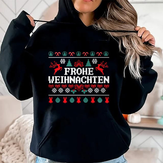 Frohe Weihnachten German Merry Christmas Holidays Germany T-Shirt - Christmas Unisex T-Shirt/Hoodie/Sweatshirt - ZON00