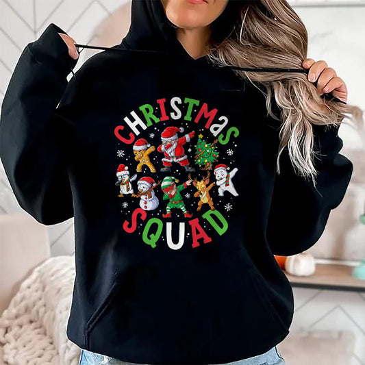 Christmas Squad Santa Dabbing Elf Family Matching Pajamas T-Shirt - Christmas Unisex T-Shirt/Hoodie/Sweatshirt - ZON00
