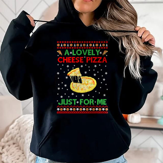 A Lovely Cheese Pizza Shirt Alone Funny Kevin X-Mas Home T-Shirt - Christmas Unisex T-Shirt/Hoodie/Sweatshirt - ZON00