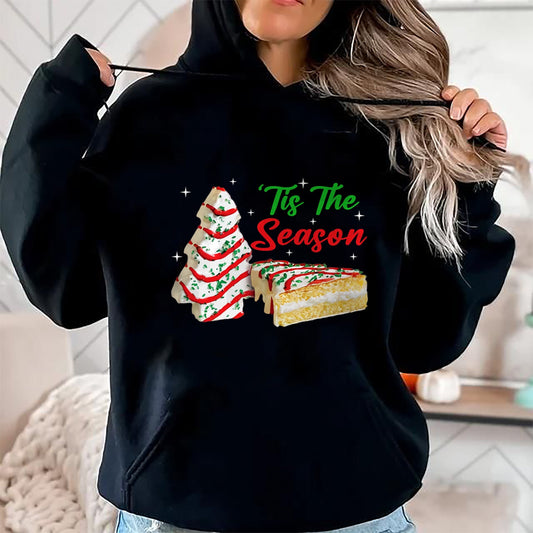 Funny Tis The Season Design Christmas Tree Cakes Debbie T-Shirt - Christmas Unisex T-Shirt/Hoodie/Sweatshirt - ZON00