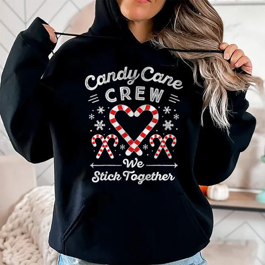 Christmas Candy Cane Heart Holiday Family Matching Pajama PJ T-Shirt - Christmas Unisex T-Shirt/Hoodie/Sweatshirt - ZON00