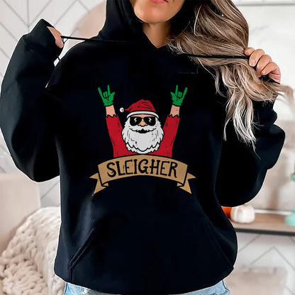 Christmas Sleigher Santa Rock Xmas Rocker Men Women Kids Boy T-Shirt - Christmas Unisex T-Shirt/Hoodie/Sweatshirt - ZON00