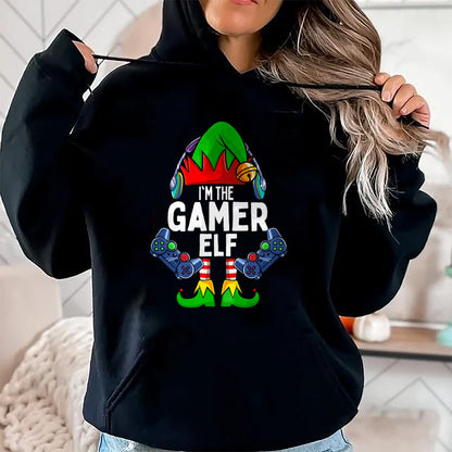 Gamer Elf Matching Family Christmas T-Shirt - Christmas Unisex T-Shirt/Hoodie/Sweatshirt - ZON00