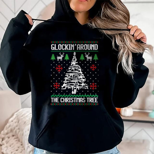 Funny Guns Ugly Christmas Sweaters for Gun Lovers Men Women T-Shirt - Christmas Unisex T-Shirt/Hoodie/Sweatshirt - ZON00