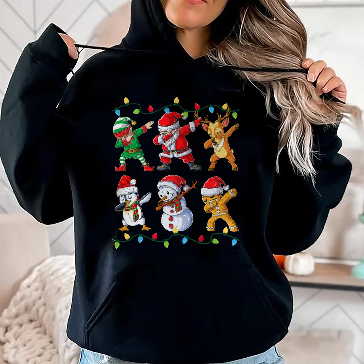 Dabbing Santa Elf Friends Christmas Boys Girls Men Xmas Dab T-Shirt - Christmas Unisex T-Shirt/Hoodie/Sweatshirt - ZON00