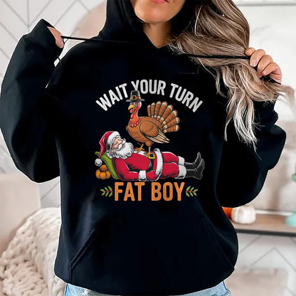 Funny Thanksgiving Christmas Turkey vs Santa for Men Women T-Shirt - Christmas Unisex T-Shirt/Hoodie/Sweatshirt - ZON00
