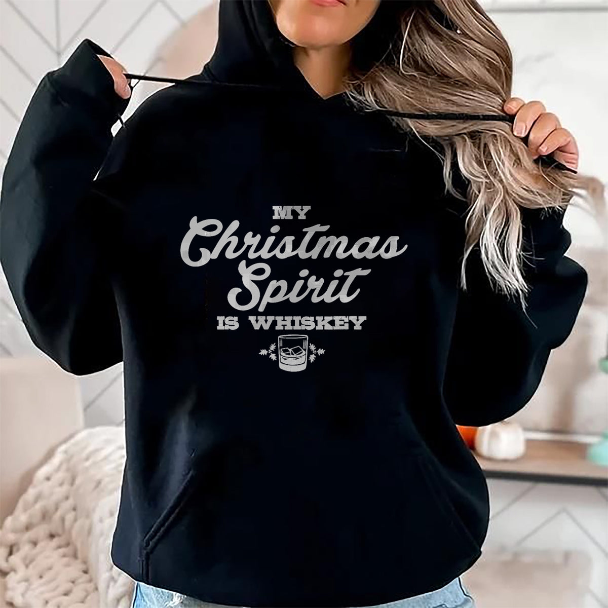 Funny Christmas Drinking Shirt Whiskey Liquor Drinker Saying T-Shirt - Christmas Unisex T-Shirt/Hoodie/Sweatshirt - ZON00