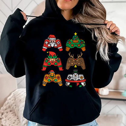 Christmas Gamer Controller Xmas Gaming T-Shirt - Christmas Unisex T-Shirt/Hoodie/Sweatshirt - ZON00