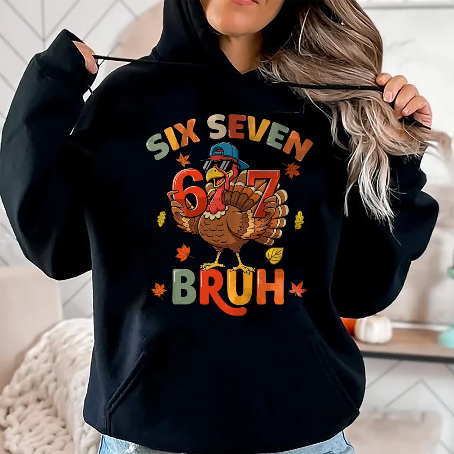 6 7 Thanksgiving Shirts Men Boys Funny Turkey Meme Six Seven T-Shirt - Christmas Unisex T-Shirt/Hoodie/Sweatshirt - ZON00