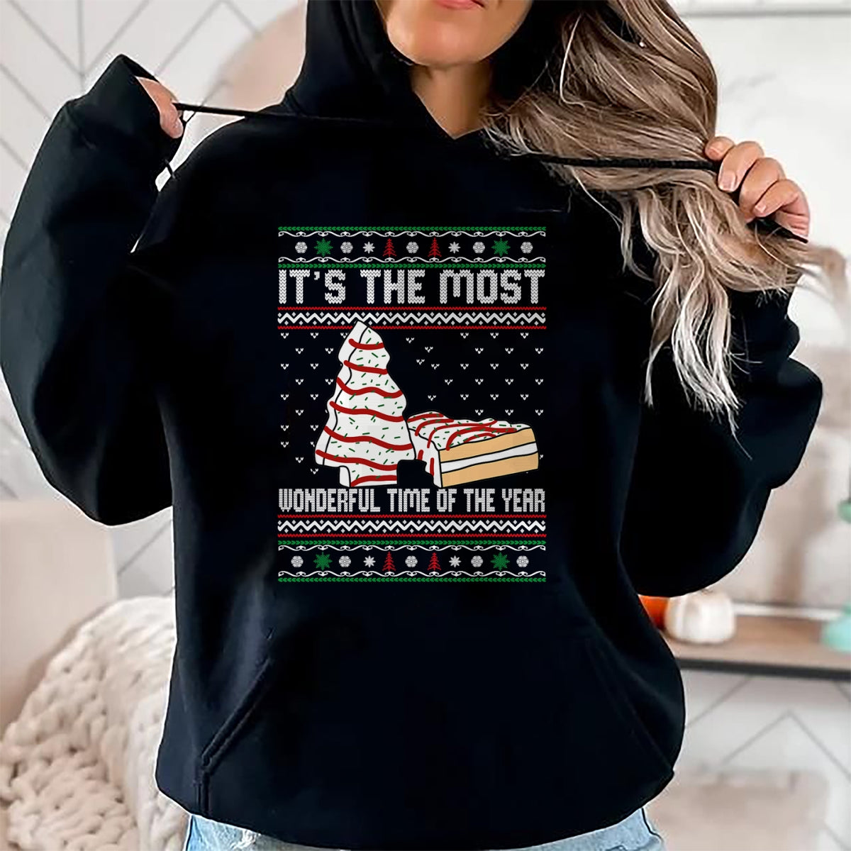 Its The Most Wonderful Time Of The Year Christmas tree cake T-Shirt - Christmas Unisex T-Shirt/Hoodie/Sweatshirt - ZON00