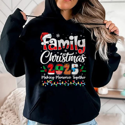 Family Christmas 2025 Matching Outfit Xmas Squad Santa T-Shirt - Christmas Unisex T-Shirt/Hoodie/Sweatshirt - ZON00