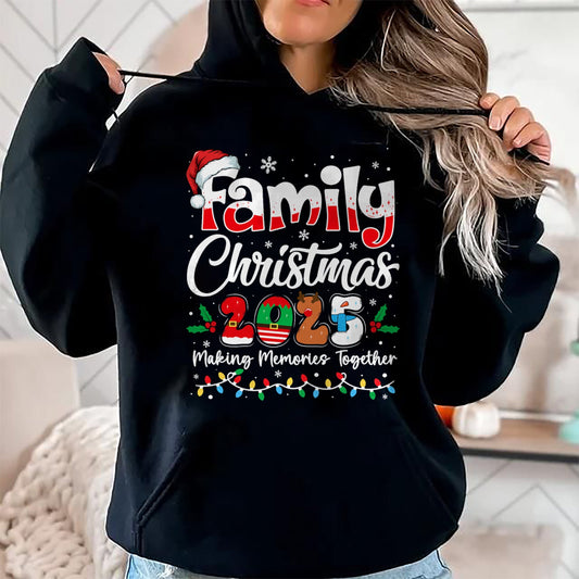 Family Christmas 2025 Matching Outfit Xmas Squad Santa T-Shirt - Christmas Unisex T-Shirt/Hoodie/Sweatshirt - ZON00