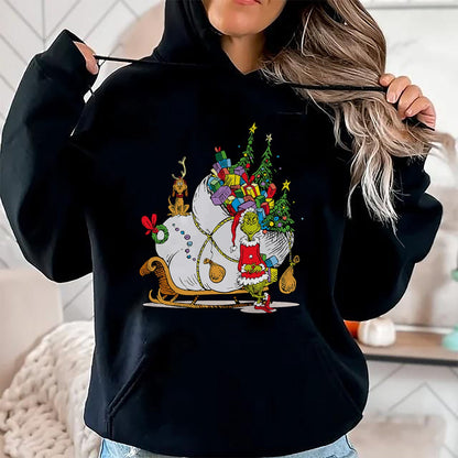 Dr. Seuss Grinch Sleigh T-Shirt - Christmas Unisex T-Shirt/Hoodie/Sweatshirt - ZON00