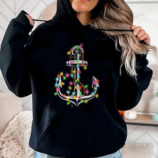 Christmas Lights Boating Sailing Cruise Boat Gifts T-Shirt - Christmas Unisex T-Shirt/Hoodie/Sweatshirt - ZON00