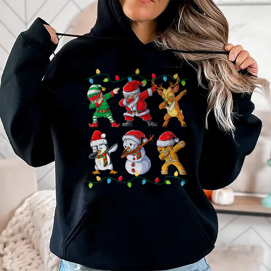 Dabbing Santa Elf Friends Christmas Boys Girls Men Xmas Dab T-Shirt - Christmas Unisex T-Shirt/Hoodie/Sweatshirt - ZON00