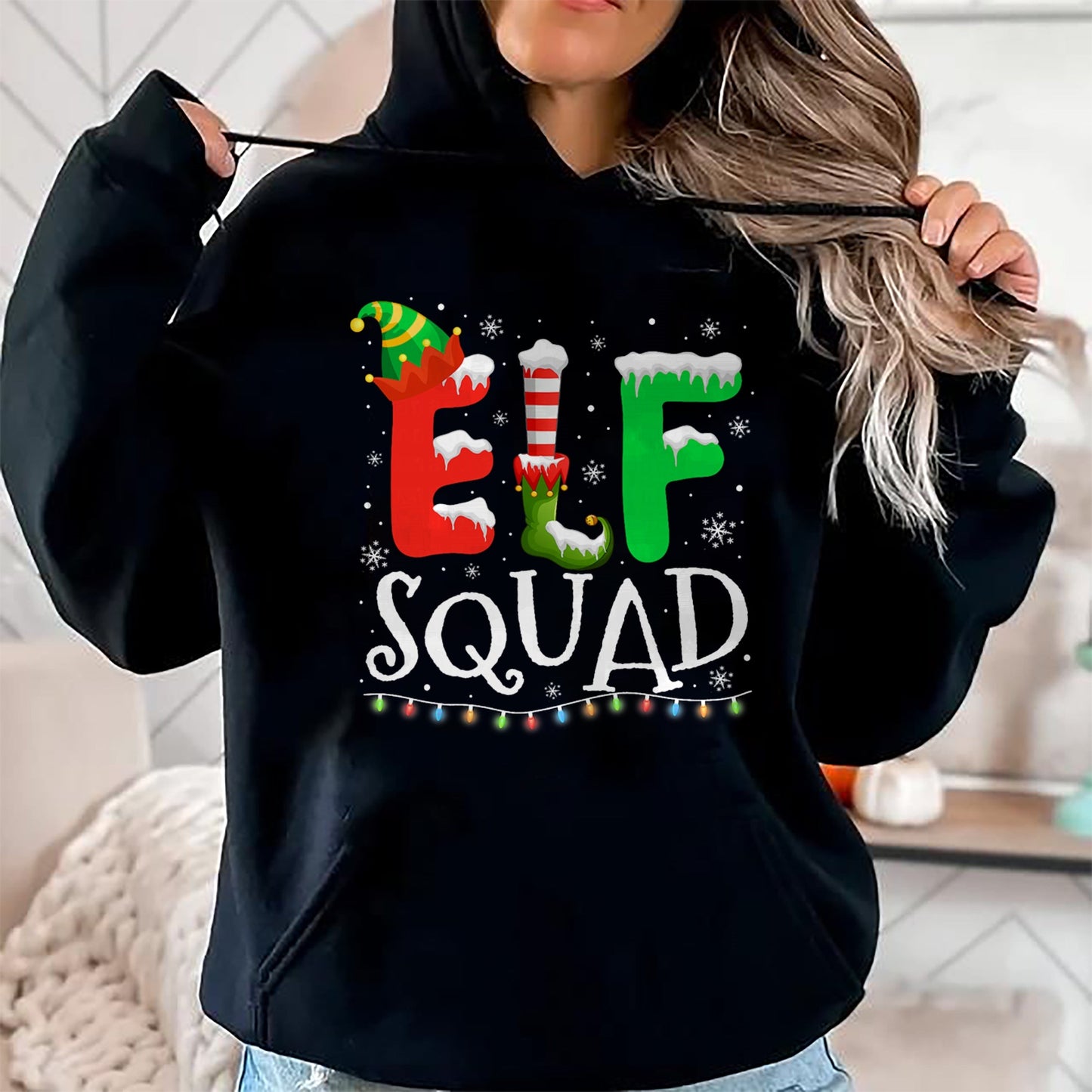 Elf Family Christmas Matching Pajamas Xmas Elf Squad T-Shirt - Christmas Unisex T-Shirt/Hoodie/Sweatshirt - ZON00
