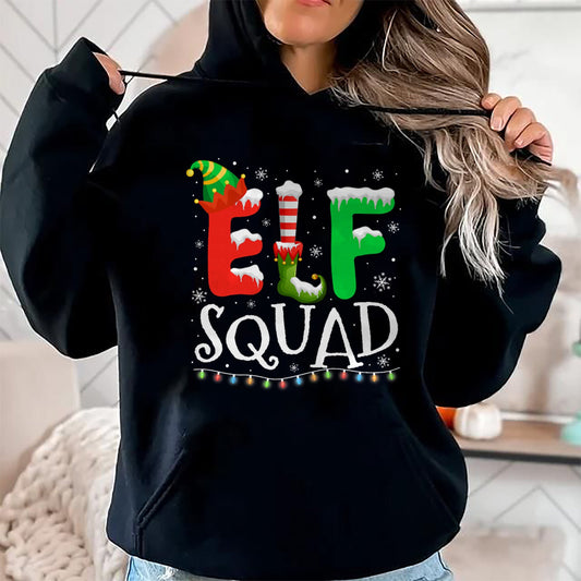 Elf Family Christmas Matching Pajamas Xmas Elf Squad T-Shirt - Christmas Unisex T-Shirt/Hoodie/Sweatshirt - ZON00