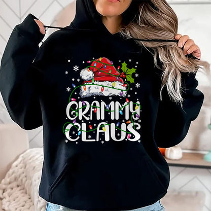 Grammy Claus Shirt Christmas Lights Pajama Family Matching Long Sleeve T-Shirt - Christmas Unisex T-Shirt/Hoodie/Sweatshirt - ZON00