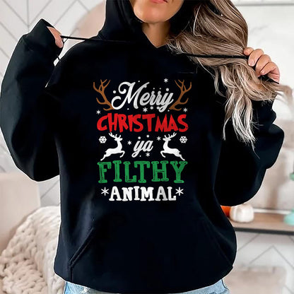Merry Christmas Animal Filthy Ya Xmas Pajama T-Shirt - Christmas Unisex T-Shirt/Hoodie/Sweatshirt - ZON00