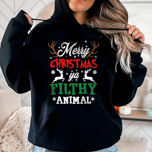 Merry Christmas Animal Filthy Ya Xmas Pajama T-Shirt - Christmas Unisex T-Shirt/Hoodie/Sweatshirt - ZON00