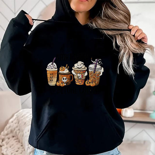 Nightmare Before Coffee Pumpkin Spice Halloween Costume T-Shirt - Christmas Unisex T-Shirt/Hoodie/Sweatshirt - ZON00
