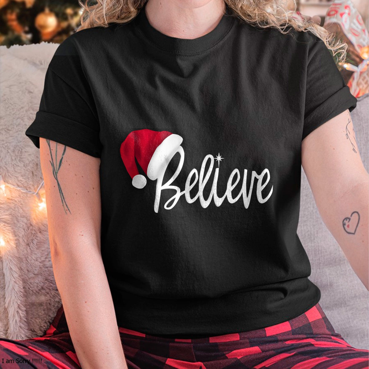 Christmas Long Sleeve T-Shirt - Believe in Santa Claus Shirt - Christmas Unisex T-Shirt/Hoodie/Sweatshirt - ZON00
