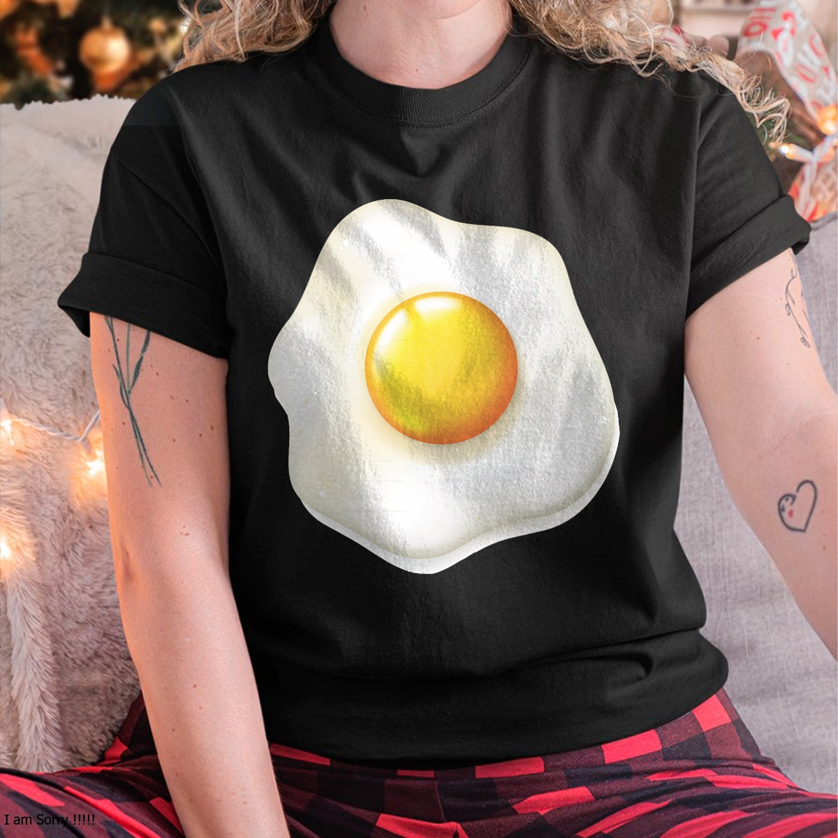 Egg Costume T-Shirt Funny Christmas  Halloween Egg Shirt T-Shirt - Christmas Unisex T-Shirt/Hoodie/Sweatshirt - ZON00