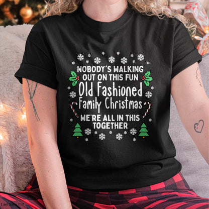 Old Fashioned Family Christmas Ugly Xmas Men Women Kids T-Shirt - Christmas Unisex T-Shirt/Hoodie/Sweatshirt - ZON00