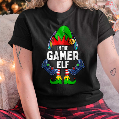 Gamer Elf Matching Family Christmas T-Shirt - Christmas Unisex T-Shirt/Hoodie/Sweatshirt - ZON00