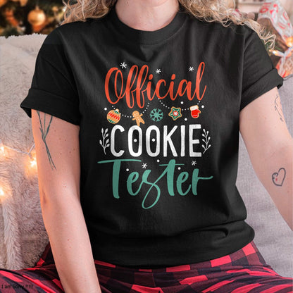 Official Cookie Tester Funny Christmas Couples Matching T-Shirt - Christmas Unisex T-Shirt/Hoodie/Sweatshirt - ZON00
