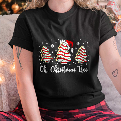 Groovy Oh Christmas Tree Cakes Debbie Becky Jen Cake Lovers T-Shirt - Christmas Unisex T-Shirt/Hoodie/Sweatshirt - ZON00